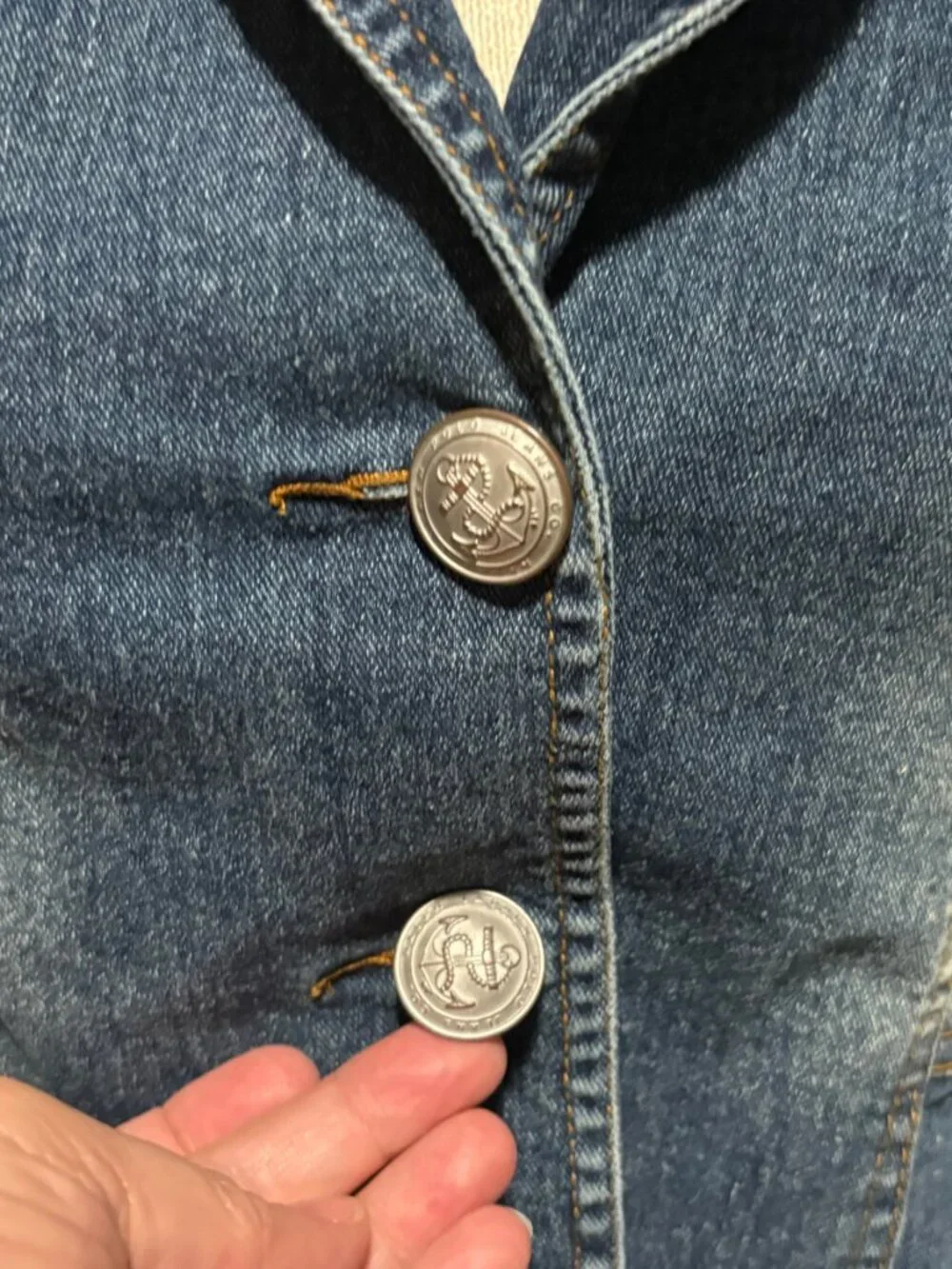 Vintage Ralph Lauren Polo Jeans Peplum Denim Jacket XS S - Picture 3 of 12